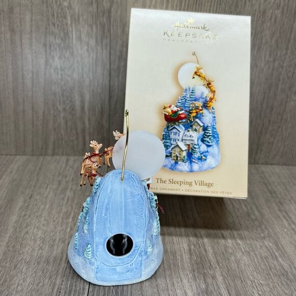 2006 Hallmark Keepsake The Sleeping Village- Club Handcrafted Christmas Ornament - Picture 3 of 9